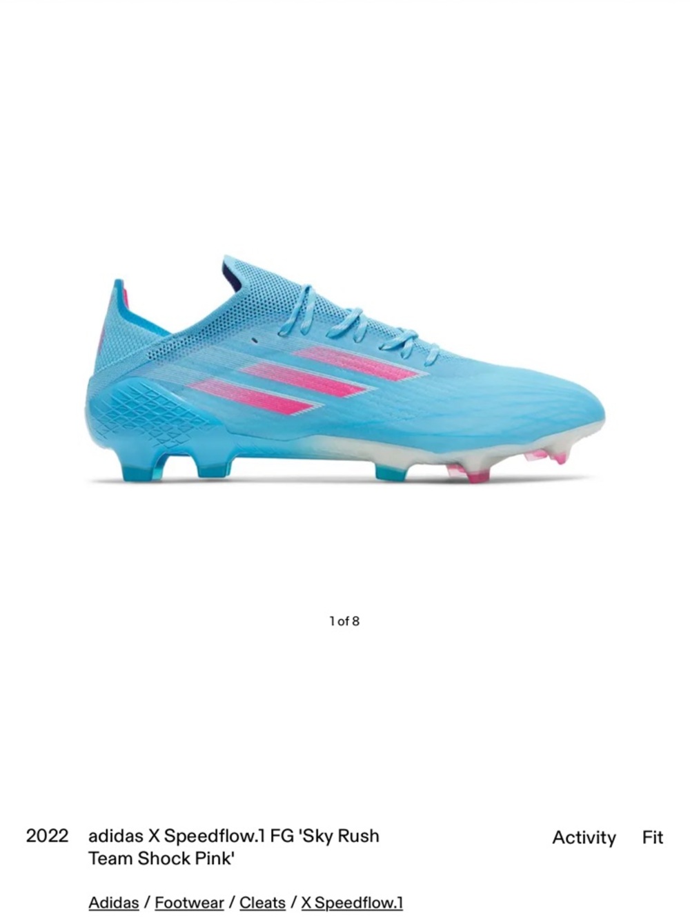NEW Adidas X Speedflow.1 FG size 10